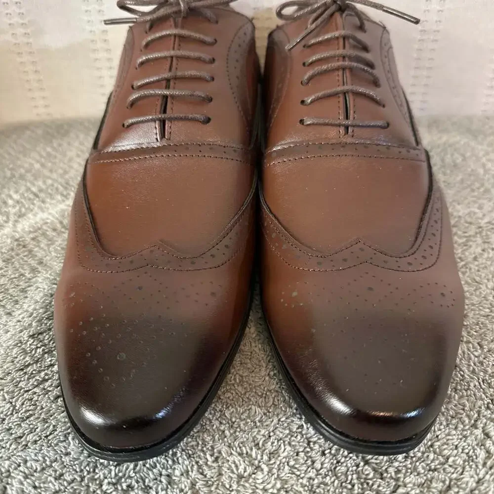 LOUIS STITCH Men's Formal Lace-up Oxford Shoes